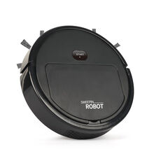 全自动充电扫地机器人家用智能拖地擦地机扫吸拖三合一吸尘器d 黑色新款大功率吸扫拖抹布刷*2