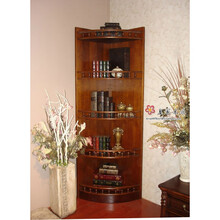 美式角柜三角酒三角柜 墙角柜转角柜角柜三角置物 400*400*2100 整装