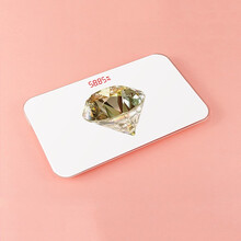 舒计 旅行版体重秤 便携 家用电子体重计 人体精准称重 USB 磁吸充电 MINI小巧 可放进背包 3D金色闪钻 磁吸充电