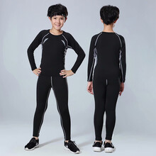 【新品】儿童足球服套装男童小学生夏季球衣女童定制足球运动训练队服印字 紧身衣 120