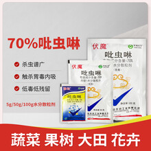 70%吡虫啉农药杀虫剂蓟马蚜虫腻白粉虱小黑飞蔬菜果树花卉100g 5g