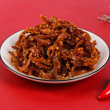 香辣鳕鱼皮1000克油炸小鱼仔即食鱼肉类休闲零食小吃海味新鲜 鳕鱼皮1000克两大袋