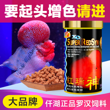 傲深（OF OCEAN FREE）仟湖罗汉鱼饲料罗汉鱼寿星头增色起头专用鱼食红瑞神鱼料血鹦鹉鱼粮 红瑞神 二代 120g【中粒】