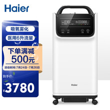 海尔 Haier 6L升制氧机医用吸氧机孕妇老人吸氧气家用制氧机带雾化ZY-6DW