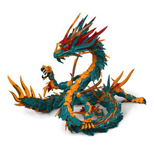 神型科技 山海经青龙苍龙拼装模型机甲 潮流玩具手办华夏四象-现货 神型科技 青龙