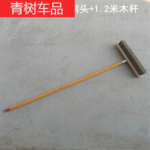轮胎猪鬃洗车一米木杆软毛刷轿车混凝土车刷子擦车除尘清洁车毂刷 8排毛40厘米刷头+1.2米木杆