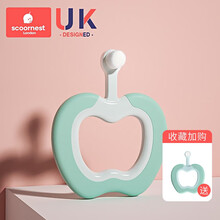 科巢婴幼儿童宝宝牙刷0-1-2-3-5以上一岁半软毛超细训练护齿乳牙 苹果款贝克绿（单只装）[牙医推荐 收藏加购送同款