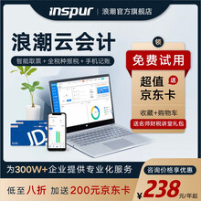 浪潮（inspur）云财务软件 云会计 出纳记账做账代账管理办公软件 财务系统管理erp网络版 专业版（1用户/3账套/1年）