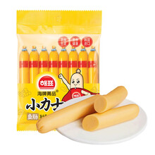 韩国进口 海牌小力士鱼肠 鱼肉火腿肠鳕鱼肠 儿童零食方便速食原味香肠 原味80g*1袋（8根尝鲜装）