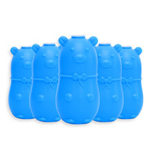 惠寻 小熊蓝泡泡洁厕灵厕所卫生间马桶水箱清洁剂 5瓶