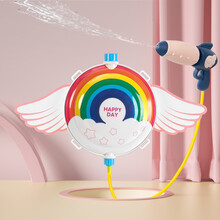 鑫思特儿童背包水枪玩具喷水打水仗神器大容量抽拉式网红呲水枪男宝女孩户外沙滩双肩背水壶高压喷射戏水307