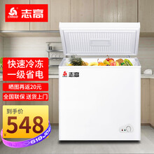 志高【送货上门】小冰柜 家用小型保鲜冷藏冷冻转换冷柜 迷你冷冻柜 单温母乳卧式小冰箱 顶开门一级节能 86升【节能款 一级能耗】
