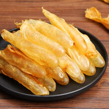 花胶干货鱼胶深海原生黄花胶野生鱼泡鱼肚鱼鳔网红孕妇滋补品 200g中花胶筒 约40条【送红枣】