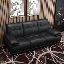 举冠办公室会客室沙发商务接待办公沙发现代简约茶几组合 3+茶几