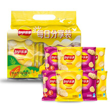 超市	乐事Lay's  每日分享装薯片（原味味+番茄味） 12克*8包
