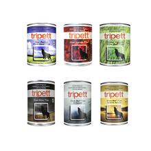 加拿大PetKind贝洛佳Tripett宠物狗狗罐头臭味罐狗零食草胃 鹿肚363克(红罐)