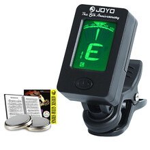 JOYO卓乐 民谣吉他调音器尤克里里小提琴通用电子初学者专用十二平均率校音器 JT-01+A4曲谱本+1弦2电池