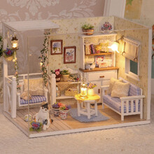 我屋DIY小屋小猫日记手工制作房子3d立体拼图木制模型玩具摆件拼装过家家10岁11女孩14岁男送创意生日礼物