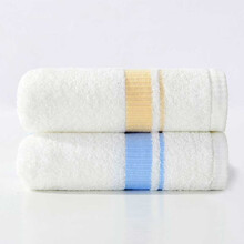 孚日洁玉 纯棉毛巾 素色绵柔亲肤透气洁面巾擦脸巾 多臂才子单条装 蓝色 33*72cm