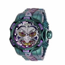 因维克塔小丑invictaDC ComicsJoker联名英弗他防水霸气大盘男表 紫色钢带