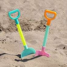 乐佳凡夏天儿童沙滩戏水玩具早教工具挖沙漏铲子玩沙土玩雪亲子互动套装沙滩桶玩具礼物 套铲-混色（货号：2001-17）