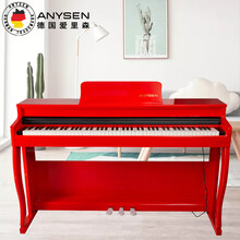 爱里森（ANYSEN）-02款推拉盖烤漆红 电钢琴88键重锤智能数码电子钢琴 成人儿童专业考级