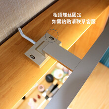 led镜柜灯镜前灯卫生间厕所北欧浴室柜化妆梳妆台免打孔镜灯 40厘米黑色8W白光