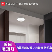 Yeelight易来皓石LED吸顶灯Mini小米家用人体自动感应灯具卧室走廊客厅阳台简约现代照明灯 皓石迷你感应吸顶灯