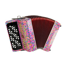 手风琴 8/12/60/96司巴扬琴 初学考级演奏 60贝司 彩虹色 YW-672+