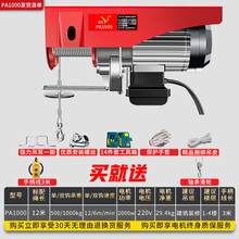 小型起重机 微型电动葫芦220V家用小型吊机1/0.5吨卷扬提升机绞盘升降起重机 采栗 500-1000公斤12米【加14件套】