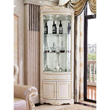 角柜 墙角柜 三角形客厅角落储物柜欧式拐角柜抽屉实木转角尼创 订做联系在线客服 组装