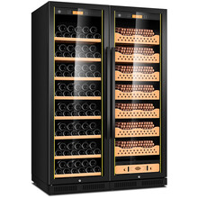 茄龙（CIGARLOONG）CL-188CT1雪茄柜雪茄盒恒温恒湿雪茄柜实木双门雪茄红酒柜 榉木雪茄红酒款黑色