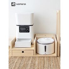 【静音升级版】霍曼饮水机猫咪智能过滤自动喂猫器喂食器架宠物餐具垫狗狗餐桌碗架滤芯饮水器三代 霍曼三代饮水机+摄像头投喂器+组合餐架