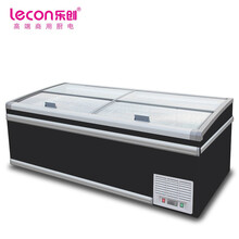 乐创（lecon）超市组合岛柜冷冻展示柜速冻冰箱水饺猪肉冷柜冰柜商用1.85米LC-DG04