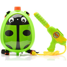 儿童水枪玩具背包水枪戏水玩具呲水喷水枪儿童玩具户外沙滩双肩背水壶高压喷射水枪 玩具水枪瓢虫