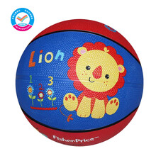 费雪(Fisher-Price)儿童玩具球17cm 卡通小皮球拍拍球幼儿园篮球礼物女男孩 狮子蓝色F0515-2