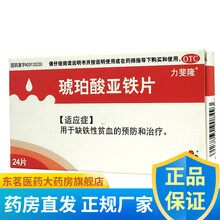 力斐隆 琥珀酸亚铁片 0.1g*24片/盒 5盒装