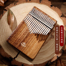 鲁儒拇指琴21音/17音相思木卡林巴琴kalinba手指琴初学者入门便携 升级款17音【相思木】底部开孔+琴谱