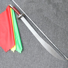 中华武术训练刀太极八卦刀表演太极花单刀儿童成人软响未开刃 刃长68+刀彩