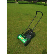新款别墅花园多功能草坪修剪机小面积家用小型手推割草机 12寸新款立体手柄送草袋子 适合草高小于16