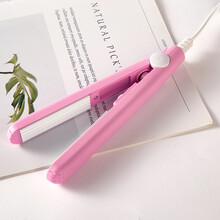 皮谱玉米夹板 玉米烫夹板蓬松垫发根玉米须夹板女蓬松头发神器迷小型格子卷发棒 粉+白板【收藏加购带收纳盒】