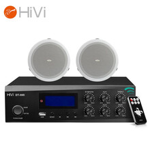 惠威（HiVi）DT80B+JS106*2 家庭影院定压吸顶喇叭音响套装天花吊顶音响蓝牙功放组合背景音乐公共广播音响