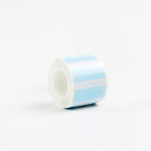 谊和标签机打印热敏标签纸不干胶打印纸热敏纸姓名贴耐撕型服装吊牌商品价格食品饰品条码纸适用精臣贴纸 30*12*380张-纯色清新蓝