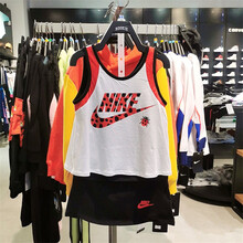 Nike耐克童装2021夏季女童假两件套头无袖背心运动透气短裙两件套装NY2122103 NY2122103PS001 4
