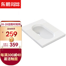 东鹏卫浴（DONGPENG）蹲便器蹲厕家用蹲坑 厕所卫生间易清洁不挂污不带存水弯蹲便器 蹲便器（单个）