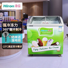 海容235升冷冻商用展示柜 超市便利店弧形玻璃门冰激凌小冰柜 商用迷你雪糕冷柜SD-235K