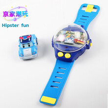 儿童玩具手表3-6岁儿童抖音同款社会人腕表小汽车钥匙玩具警车男孩 警车