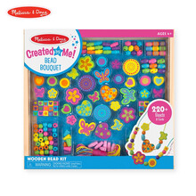 Melissa&Douge儿童串珠玩具木质积木益智玩具大颗粒串串几何形状套装玩具3-6岁男孩女孩早教