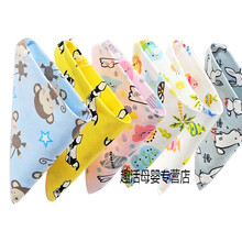 婴儿三角巾宝宝口水巾纯棉双层按扣围嘴儿童围兜新生儿口水兜 6条装三角巾-男宝宝花色搭配