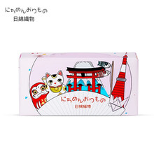 日本日绵织物洗脸巾一次性化妆棉洁面巾擦脸巾抽取式加厚加大干湿两用80片包 粉色软包-东京